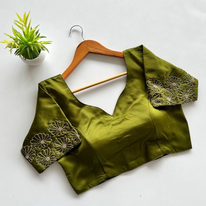 Silk Golden Hand Work All Over Blouse