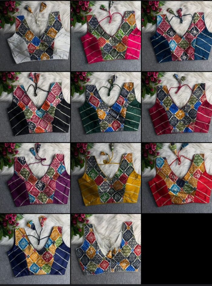Rayon Cotton Special  Traditional  Navratri Blouse - Image 3