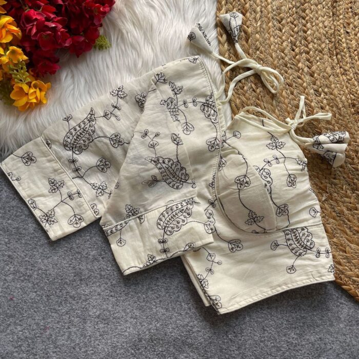 KHADI ORIGINAL KHADI COTTON HALTER NECK BLOUSE - Image 2