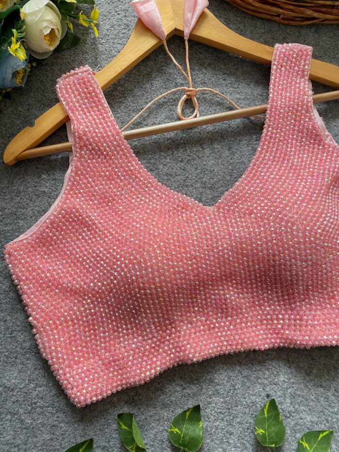 Pearl Moti Work Fancy Blouse - Image 2