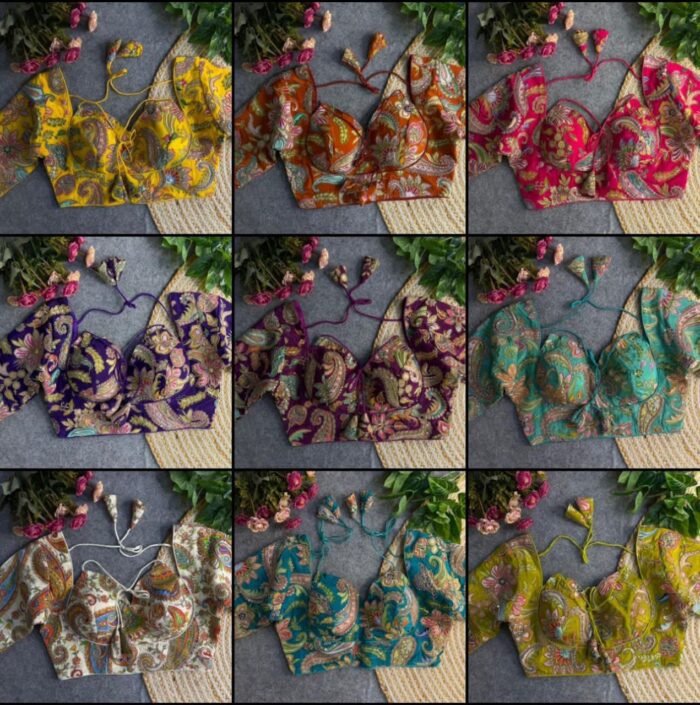 Heavy Pure Crepe Traditional Blouse - Image 4