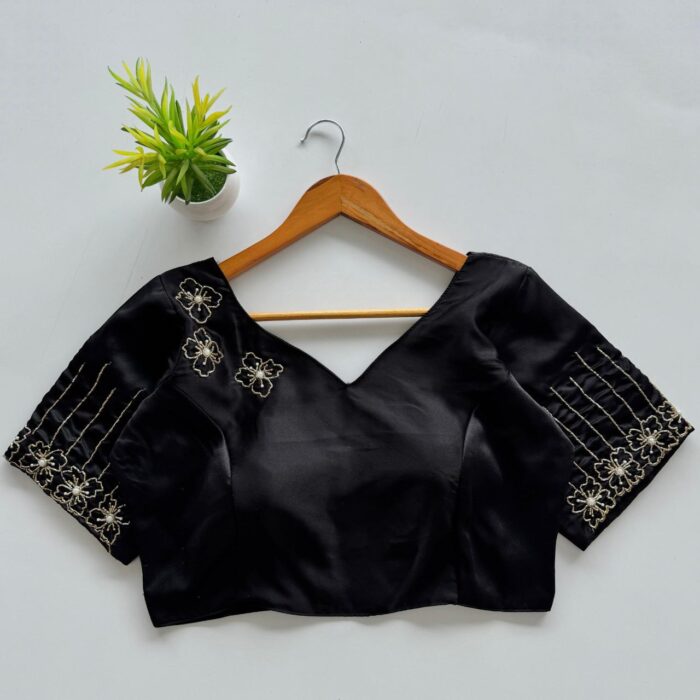 Silk Festival Wear Blouse - Image 4