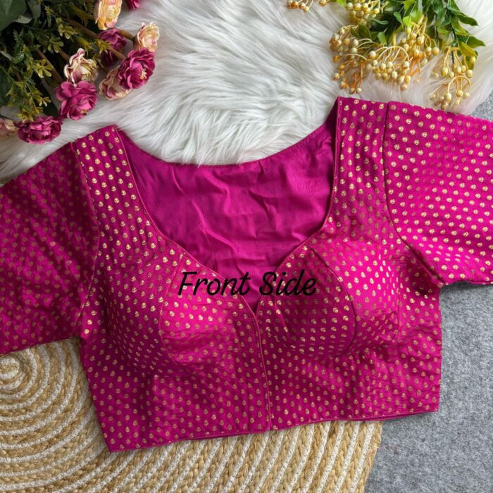 NEW BANARASI JACQUARD BLOUSE - Image 2