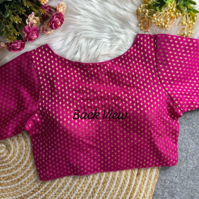 NEW BANARASI JACQUARD BLOUSE - Image 3