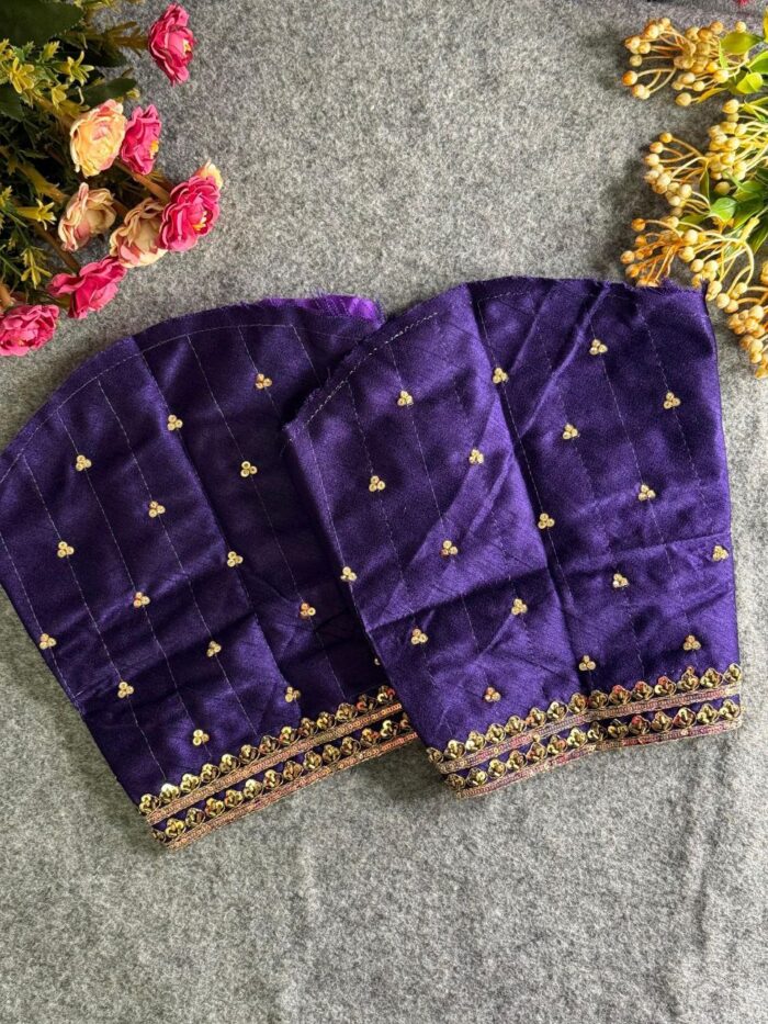 Heavy Pure Soft Italian Silk With Tricot Fuising Bridal Blouse - Image 3