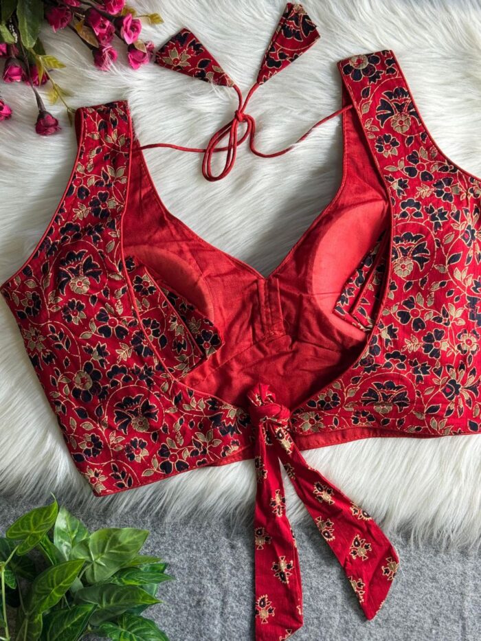 Ajrakh Printed Pure Cotton Blouses - Image 4