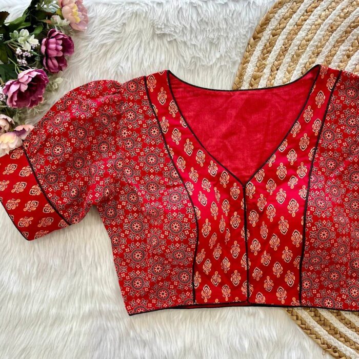 Ajrakh Cotton Tranding Blouse