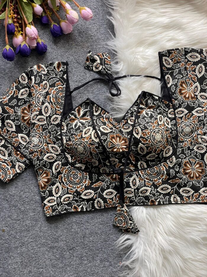 Ajrakh Cotton Halter Neck Blouse